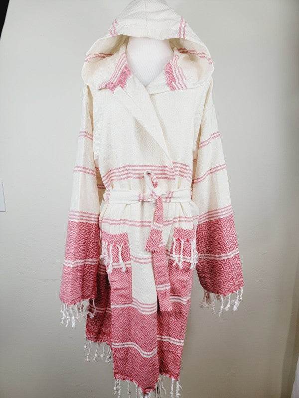 Unisex Robe, Beach or spa Robe with pockets - Red - Shop Style & More | Fresh Looks, Everyday Deals & Free Shipping