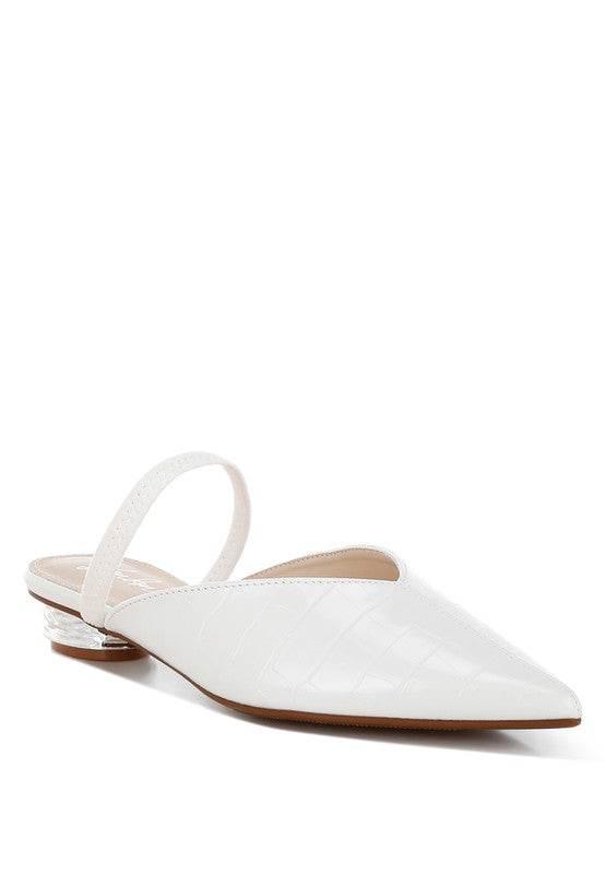 Renata Fantasy Heel Croco Mules - Shop Style & More | Fresh Looks, Everyday Deals & Free Shipping