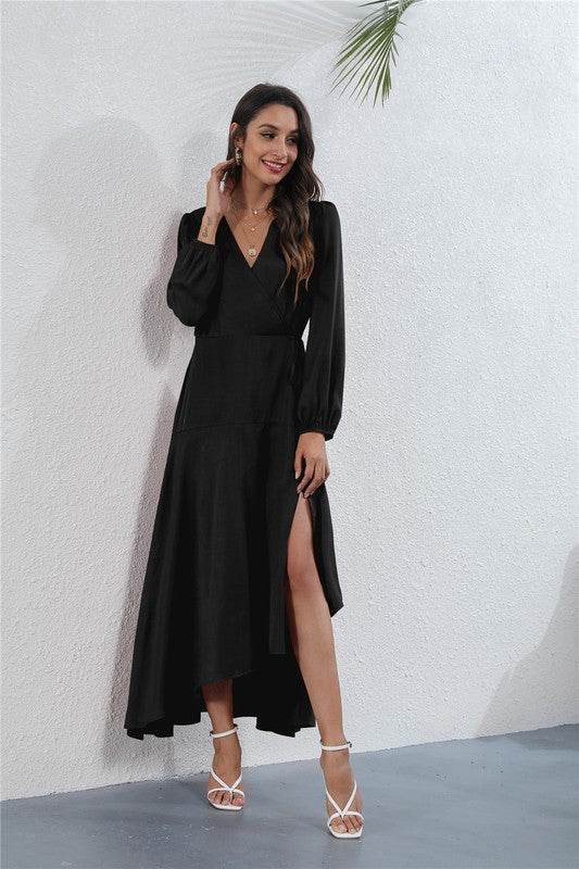 Women's V Neck Long Sleeve Maxi Dress - Shop Style & More | Fresh Looks, Everyday Deals & Free Shipping