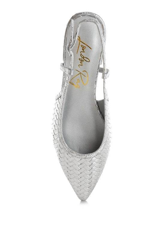 Kurina Metallic Woven Slingback Sandals - Shop Style & More | Fresh Looks, Everyday Deals & Free Shipping