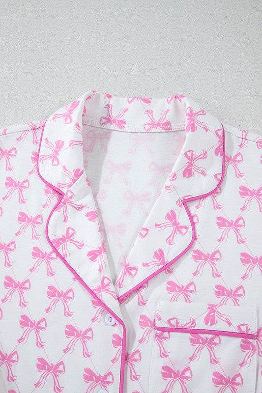 Short Sleeve and Ruffled Shorts Pajama Set - Shop Style & More | Fresh Looks, Everyday Deals & Free Shipping