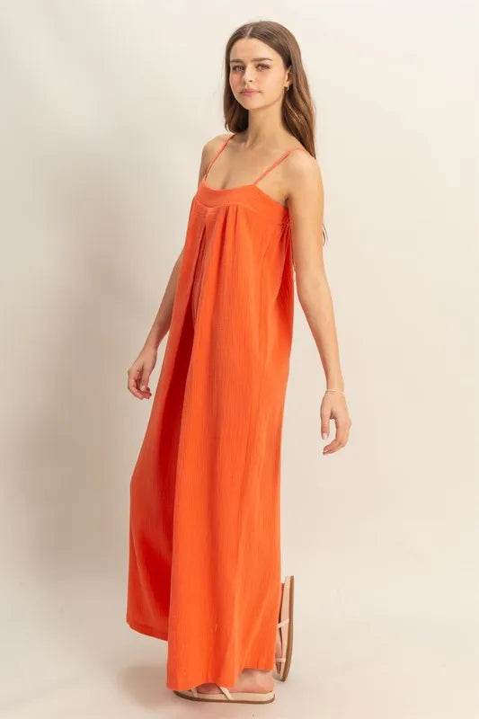 HYFVE Double Gauze Super Flowy Cami Jumpsuit - Shop Style & More | Fresh Looks, Everyday Deals & Free Shipping