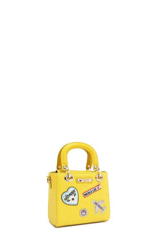 Nicole Lee USA Color Patch Handbag with Top Handle - Shop Style & More | Fresh Looks, Everyday Deals & Free Shipping