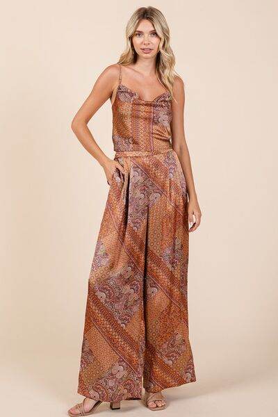 Mittoshop Paisley Patchwork Print Satin Cowl Neck Crop Cami - Shop Style & More | Fresh Looks, Everyday Deals & Free Shipping