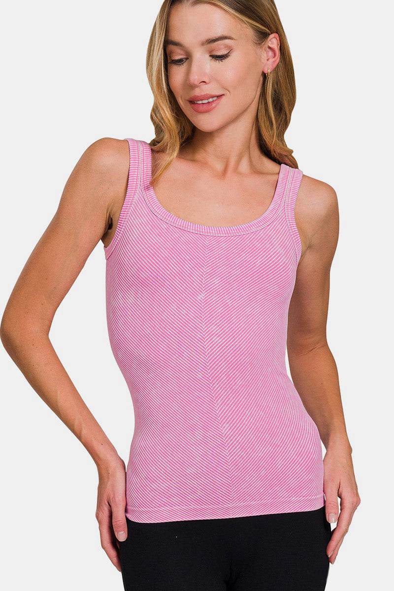 Zenana Ribbed Scoop Neck Tank - Shop Style & More | Fresh Looks, Everyday Deals & Free Shipping