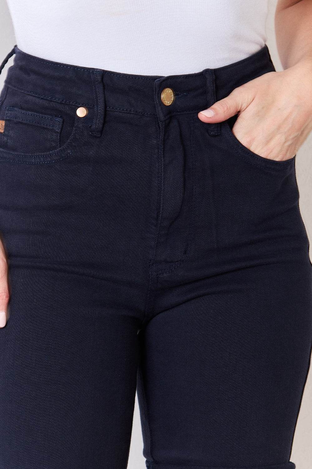 Judy Blue Full Size High Waist Tummy Control Bermuda Shorts - Shop Style & More | Fresh Looks, Everyday Deals & Free Shipping