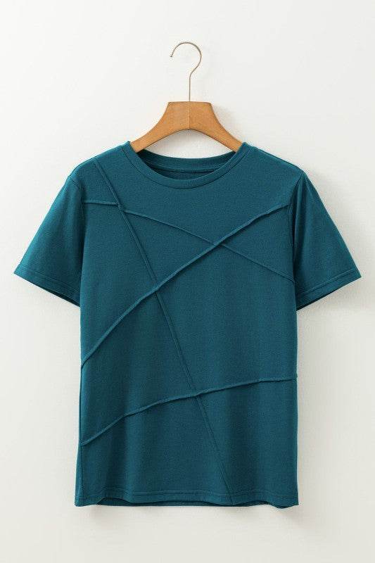 Galilea Toothpick Stripe Round Neck Top - Shop Style & More | Fresh Looks, Everyday Deals & Free Shipping