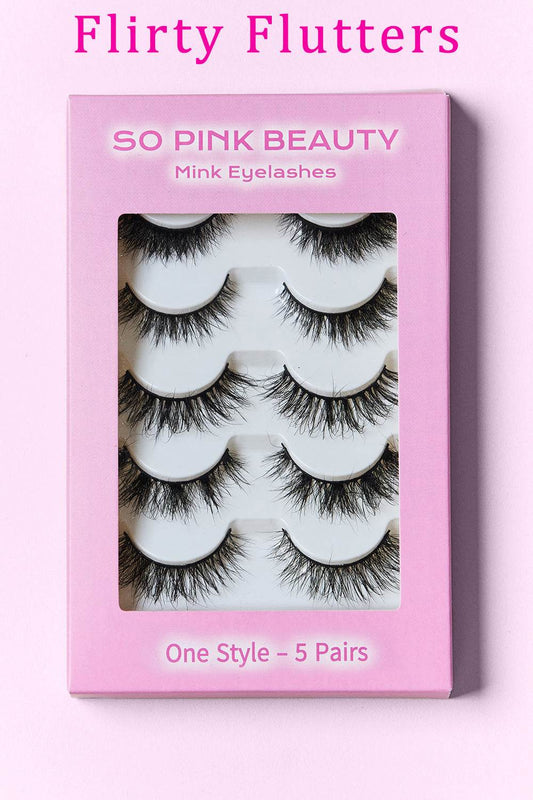 SO PINK BEAUTY Mink Eyelashes 5 Pairs - Shop Style & More | Fresh Looks, Everyday Deals & Free Shipping