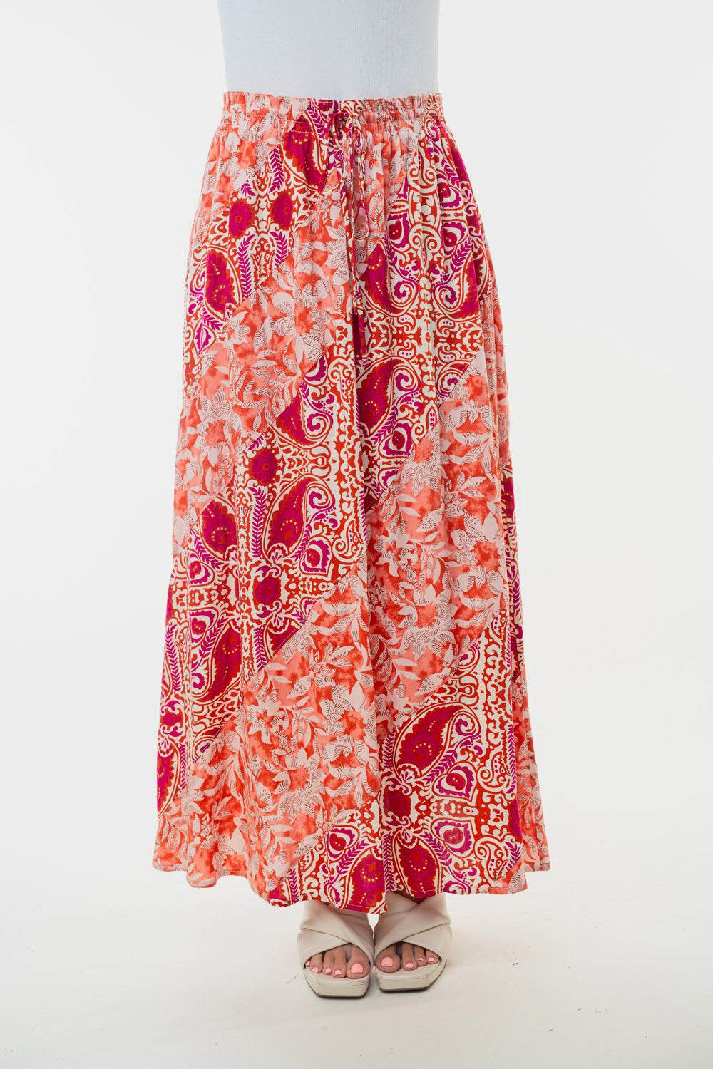 White Birch Full Size High Waisted Floral Woven Skirt - Shop Style & More | Fresh Looks, Everyday Deals & Free Shipping