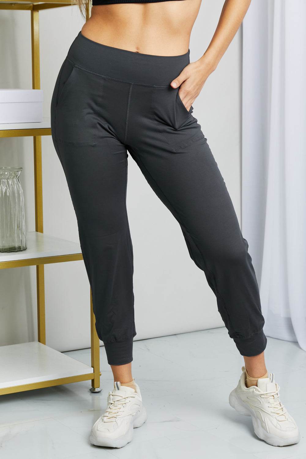 Leggings Depot Full Size Wide Waistband Cropped Joggers - Shop Style & More | Fresh Looks, Everyday Deals & Free Shipping