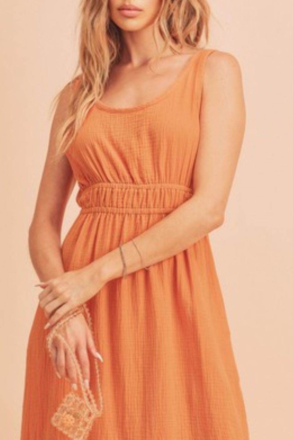 Aemi + Co Side Slit Round Neck Sleeveless Tank Dress - Shop Style & More | Fresh Looks, Everyday Deals & Free Shipping