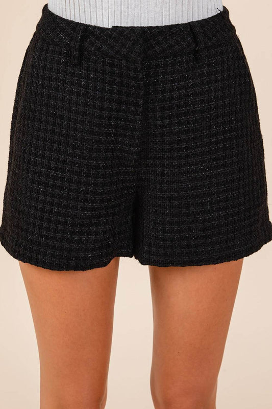 Mittoshop Tweed Classic Shorts with Side Pockets - Shop Style & More | Fresh Looks, Everyday Deals & Free Shipping