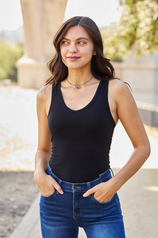 Zenana Racerback Tank Bodysuit - Shop Style & More | Fresh Looks, Everyday Deals & Free Shipping