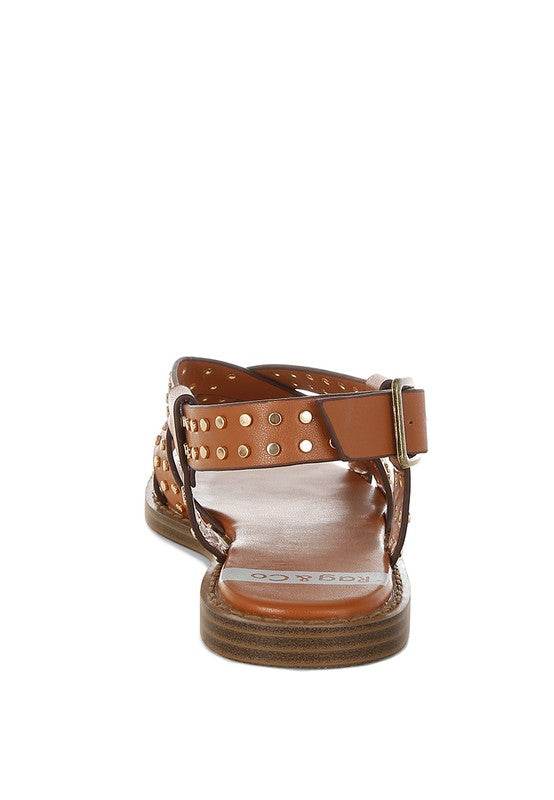 Anemone Studded Flat Gladiator Sandals - Shop Style & More | Fresh Looks, Everyday Deals & Free Shipping