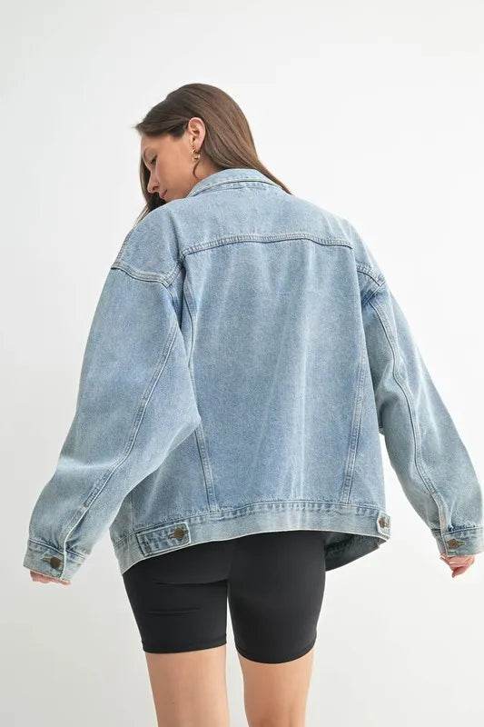 MONO B Boxy-Cut Denim Jacket - Shop Style & More | Fresh Looks, Everyday Deals & Free Shipping