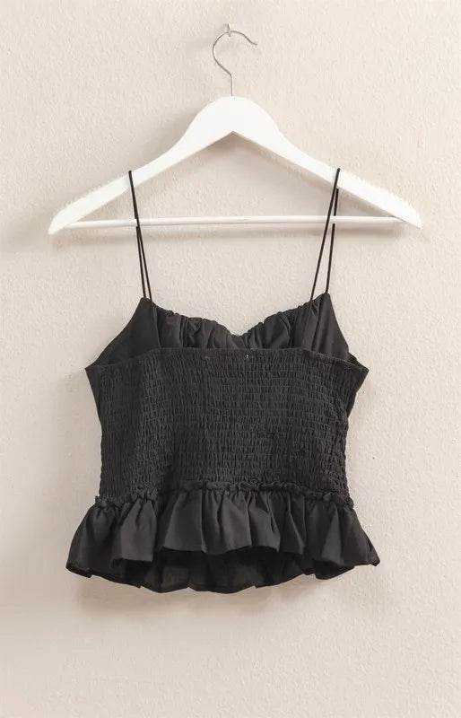 HYFVE Poplin Smocked Waist Summery Cami Top - Shop Style & More | Fresh Looks, Everyday Deals & Free Shipping