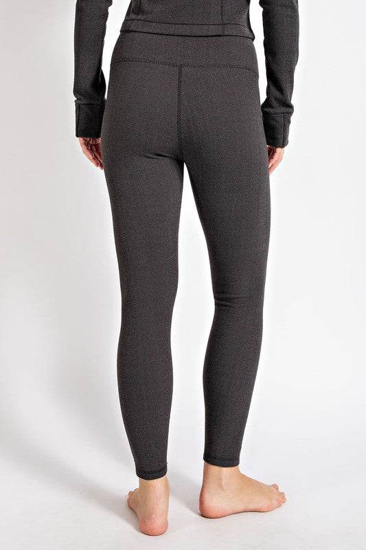 Rib Brushed Hi Waist Full Yoga Pants - Shop Style & More | Fresh Looks, Everyday Deals & Free Shipping