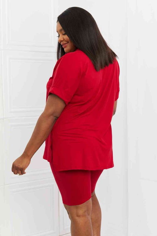 Zenana Full Size Quiet Moments Brushed Lounge Set in Burgundy - Shop Style & More | Fresh Looks, Everyday Deals & Free Shipping