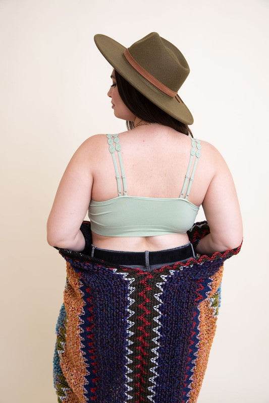 Boho Eye Lace Applique Bralette Plus Size - Shop Style & More | Fresh Looks, Everyday Deals & Free Shipping