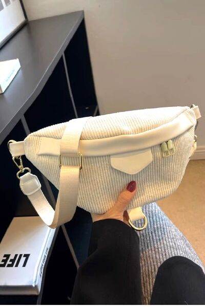 Zenana Corduroy Crossbody Bag with Removable Strap - Shop Style & More | Fresh Looks, Everyday Deals & Free Shipping