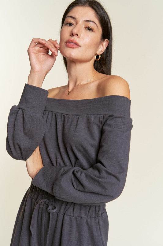 ONE SHOULDER TERRY JUMPSUIT - Shop Style & More | Fresh Looks, Everyday Deals & Free Shipping