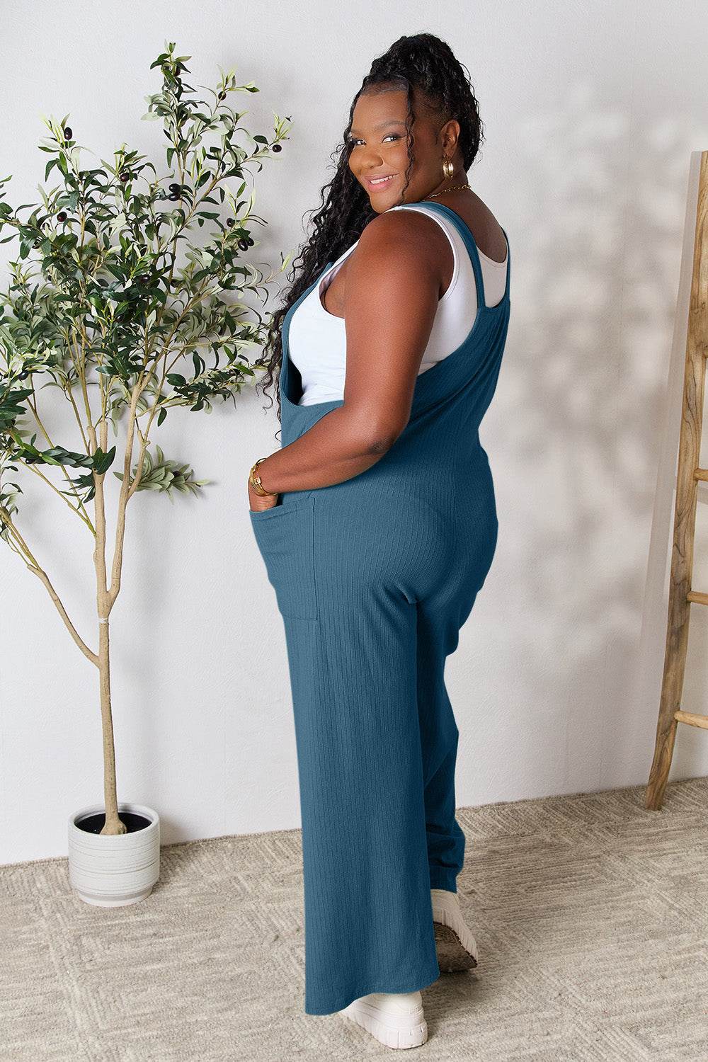 Double Take Full Size Wide Strap Overall with Pockets - Shop Style & More | Fresh Looks, Everyday Deals & Free Shipping
