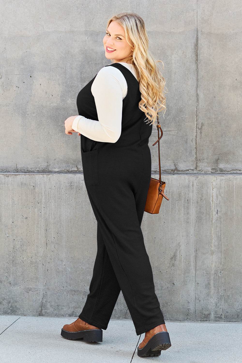 Double Take Full Size Sleeveless Straight Jumpsuit - Shop Style & More | Fresh Looks, Everyday Deals & Free Shipping