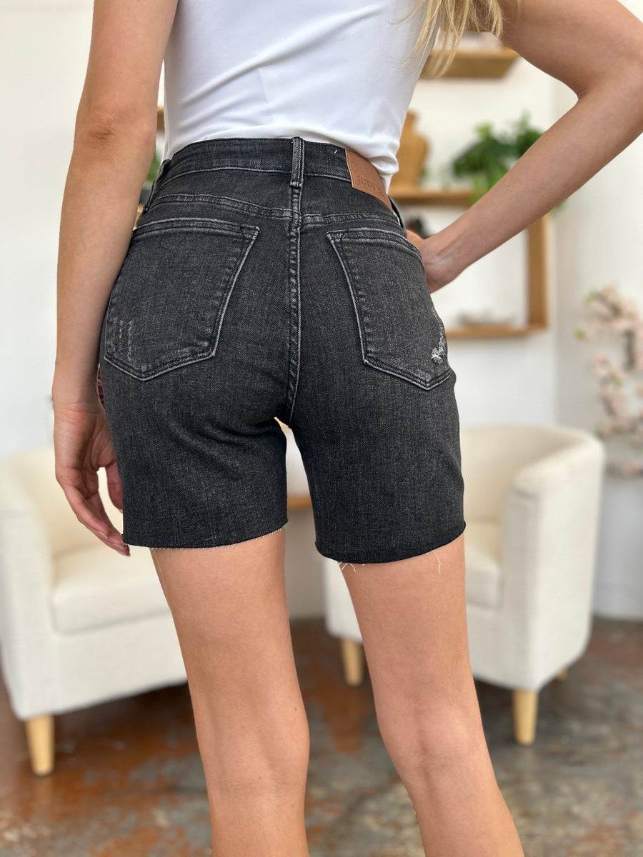Judy Blue Full Size High Waist Rigid Magic Denim Shorts - Shop Style & More | Fresh Looks, Everyday Deals & Free Shipping