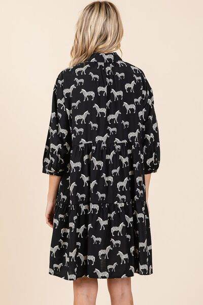 Mittoshop Zebra Print Button Down Shirt Mini Dress - Shop Style & More | Fresh Looks, Everyday Deals & Free Shipping