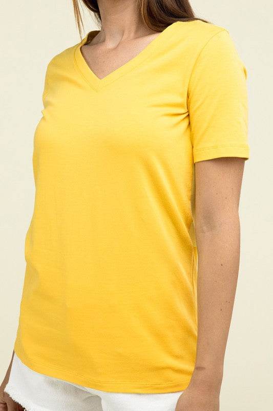 Cotton V-Neck Short Sleeve T-Shirts - Shop Style & More | Fresh Looks, Everyday Deals & Free Shipping