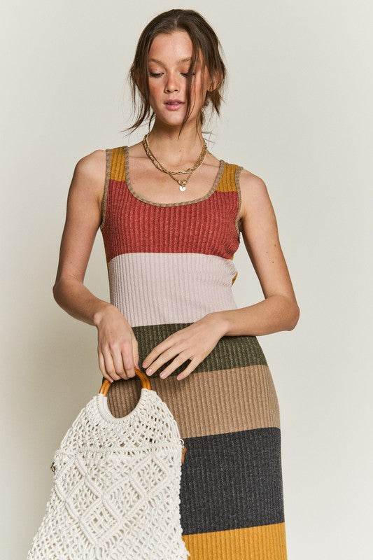 COLOR BLOCK CASUSAL DRESS - Shop Style & More | Fresh Looks, Everyday Deals & Free Shipping