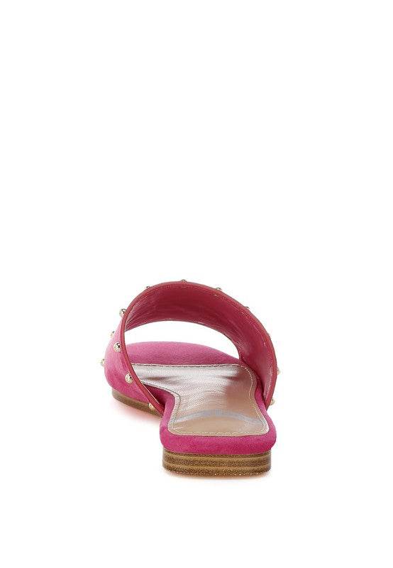 Odalia Soft Suede Leather Studded Flats - Shop Style & More | Fresh Looks, Everyday Deals & Free Shipping