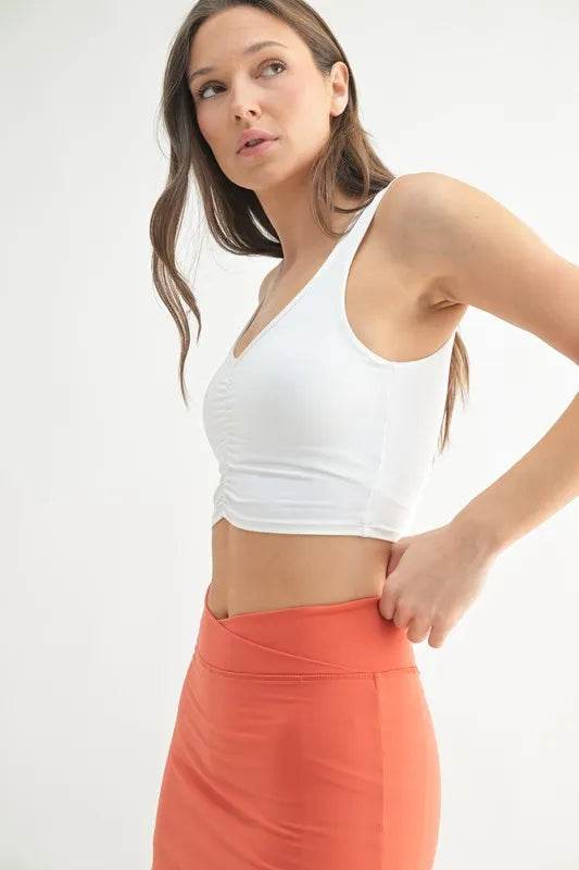 MONO B Ruched Front Active Tank - Shop Style & More | Fresh Looks, Everyday Deals & Free Shipping