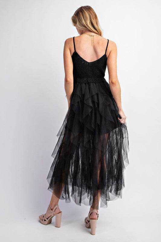 LOVELY TULLE MIDI CROCHET DRESS - Shop Style & More | Fresh Looks, Everyday Deals & Free Shipping