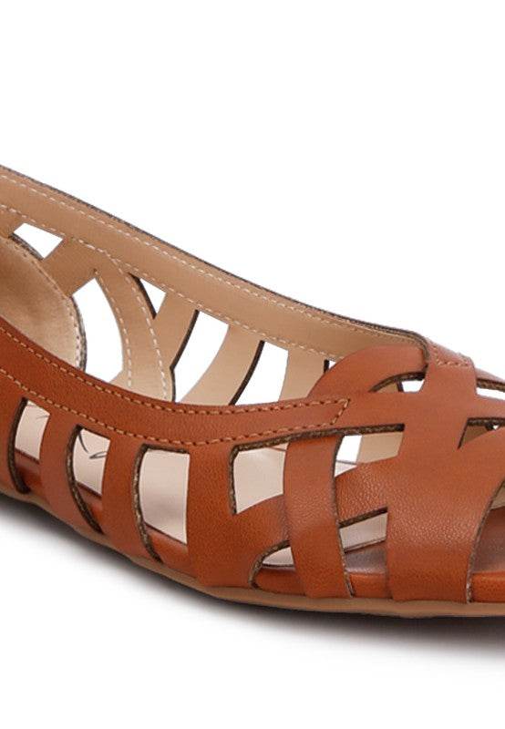 Moira Woven Peep Toe Flats - Shop Style & More | Fresh Looks, Everyday Deals & Free Shipping