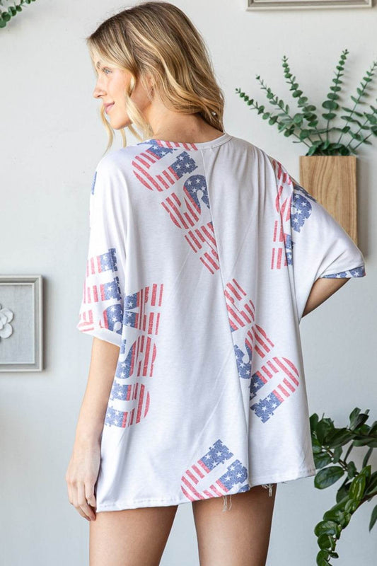 HOPELY Letter Graphic Round Neck T-Shirt - Shop Style & More | Fresh Looks, Everyday Deals & Free Shipping