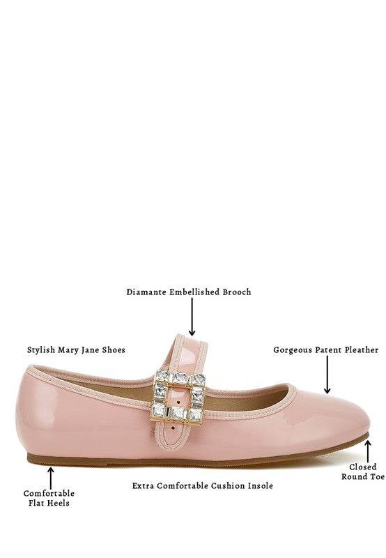 Upstage Brooch Mary Jane Ballerinas - Shop Style & More | Fresh Looks, Everyday Deals & Free Shipping