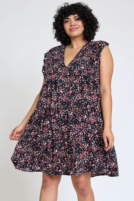 Leopard Flutter Sleeve V Neck Dress - Shop Style & More | Fresh Looks, Everyday Deals & Free Shipping