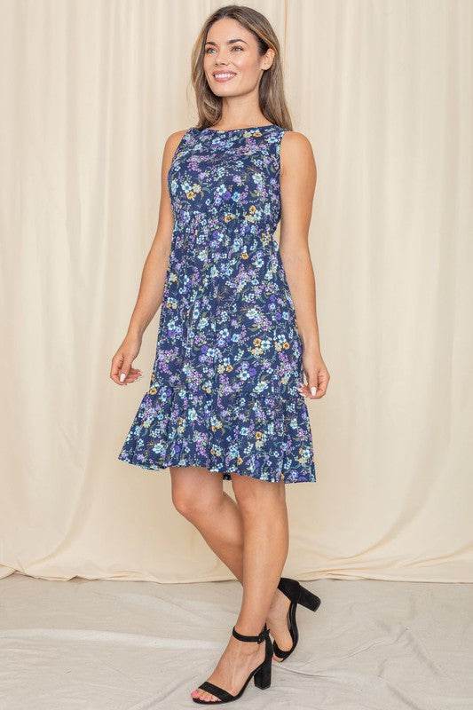 Sleeveless Botanical Floral Tiered Dress - Shop Style & More | Fresh Looks, Everyday Deals & Free Shipping