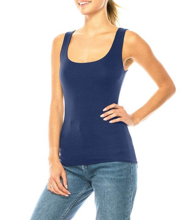 BAMBOO DOUBLE LAYERED TANK - Shop Style & More | Fresh Looks, Everyday Deals & Free Shipping