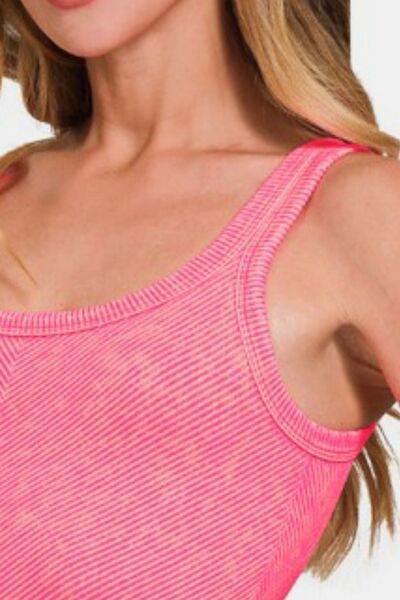 Zenana Ribbed Scoop Neck Tank - Shop Style & More | Fresh Looks, Everyday Deals & Free Shipping