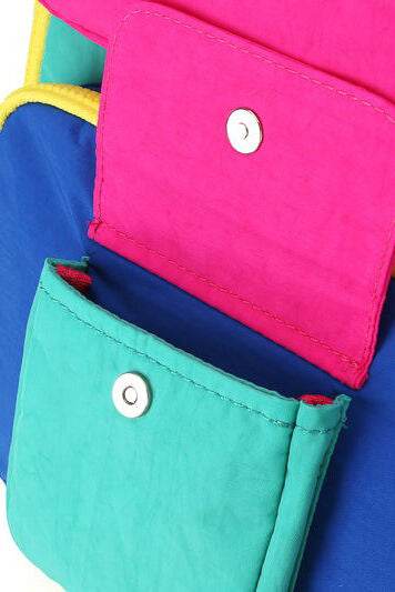 Himawari Contrast Nylon Backpack Bag with Handles - Shop Style & More | Fresh Looks, Everyday Deals & Free Shipping