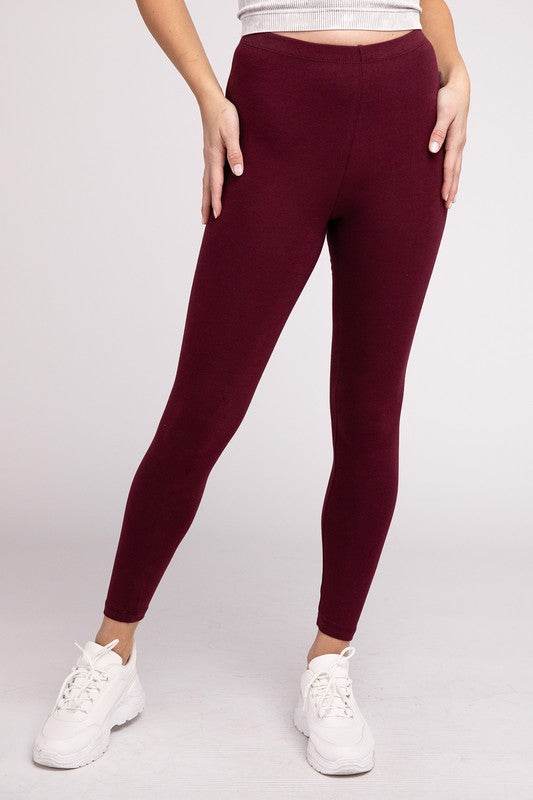 Premium Cotton Full-Length Leggings - Shop Style & More | Fresh Looks, Everyday Deals & Free Shipping