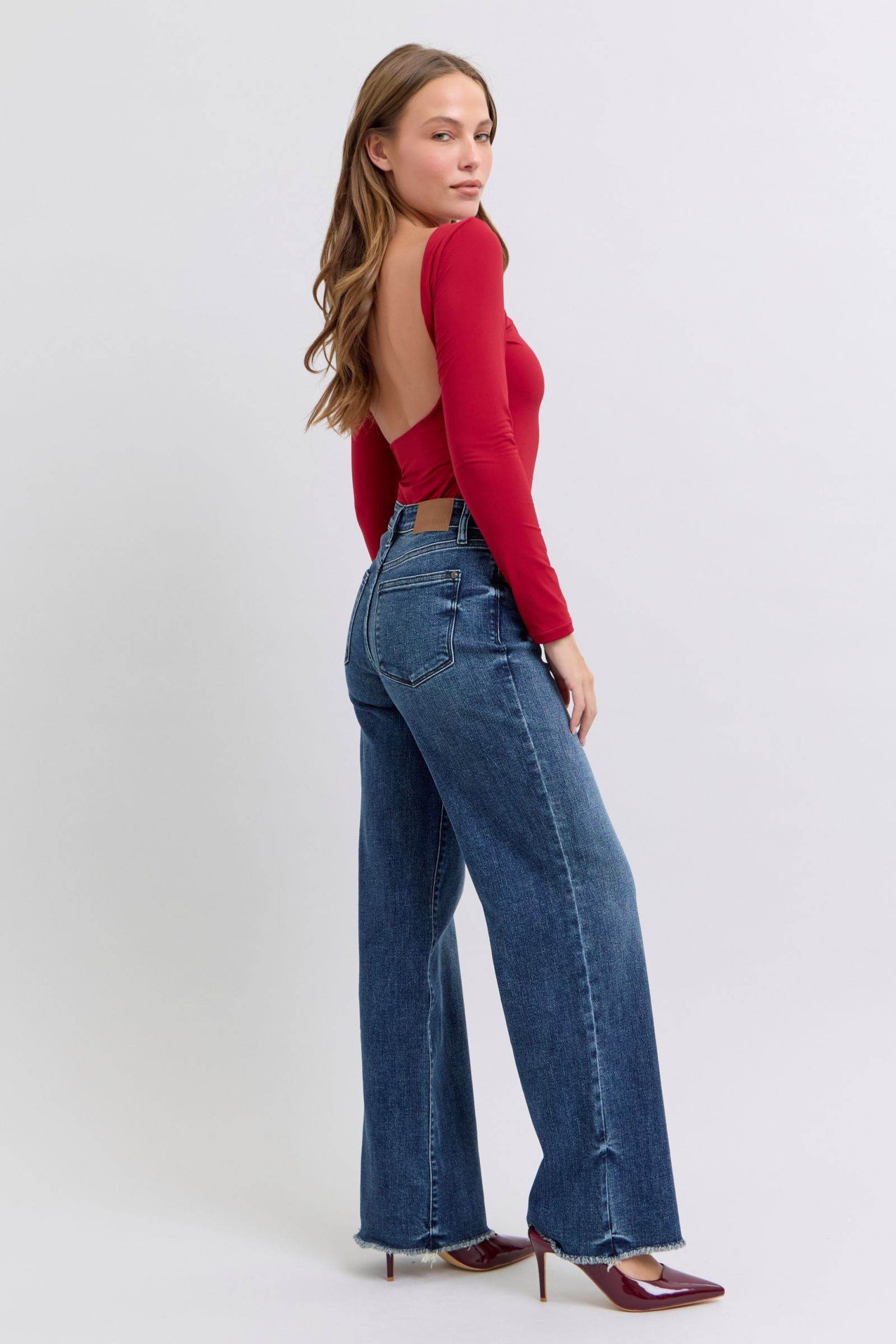 Judy Blue Full Size Raw Hem Mid Rise Jeans - Shop Style & More | Fresh Looks, Everyday Deals & Free Shipping
