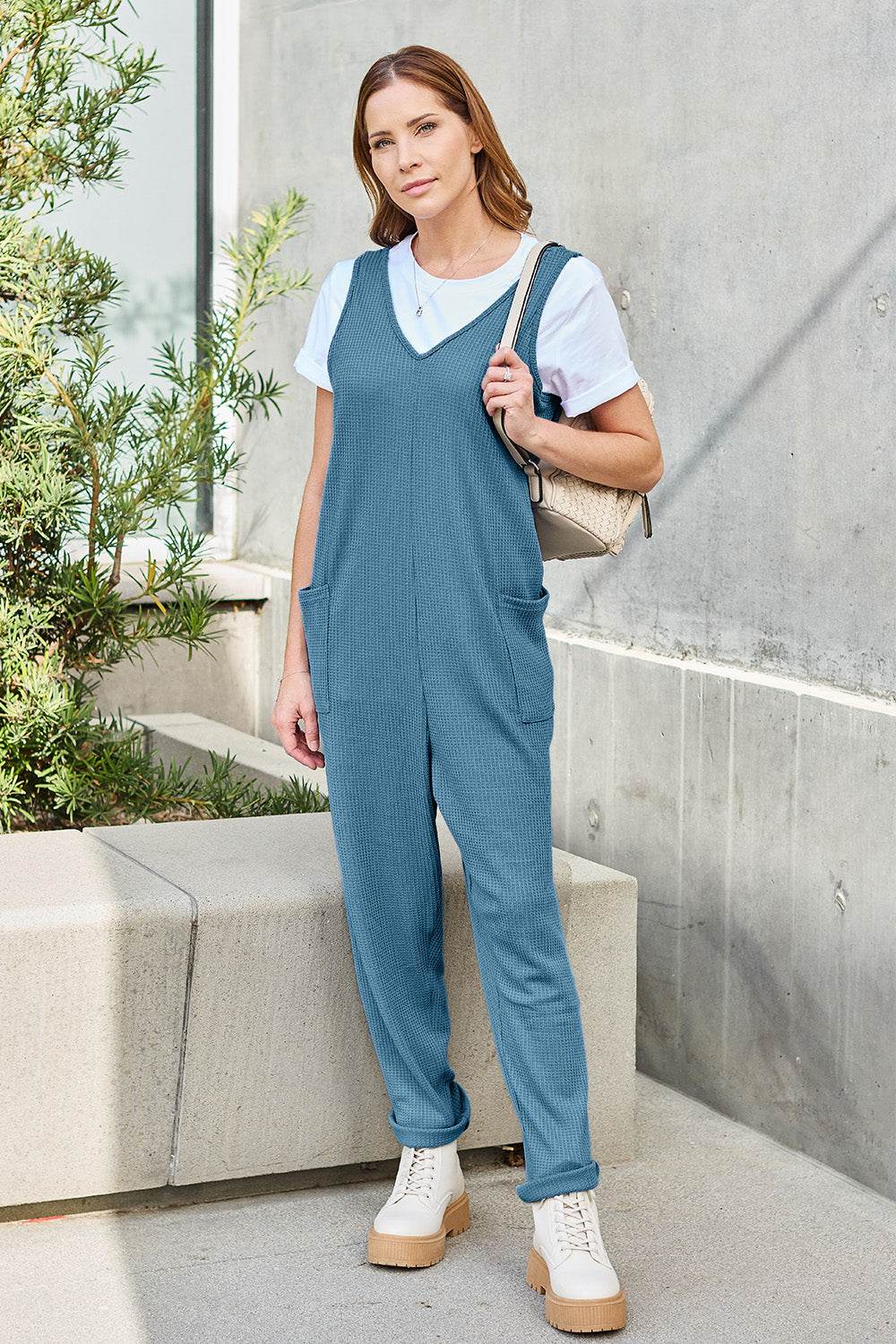 Double Take Full Size Sleeveless Straight Jumpsuit - Shop Style & More | Fresh Looks, Everyday Deals & Free Shipping