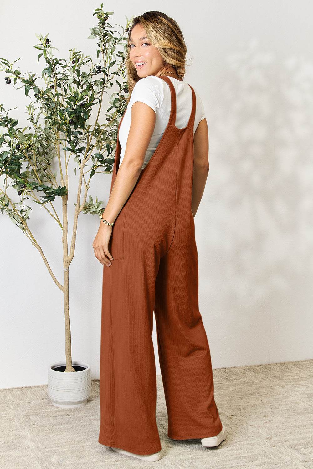Double Take Full Size Wide Strap Overall with Pockets - Shop Style & More | Fresh Looks, Everyday Deals & Free Shipping