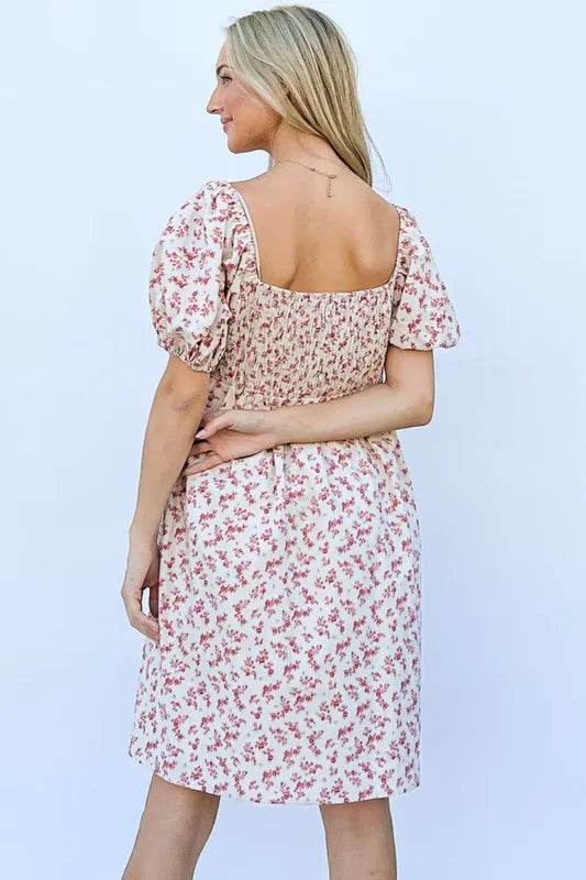 And The Why Lace Up Front Puff Babydoll Dress - Shop Style & More | Fresh Looks, Everyday Deals & Free Shipping