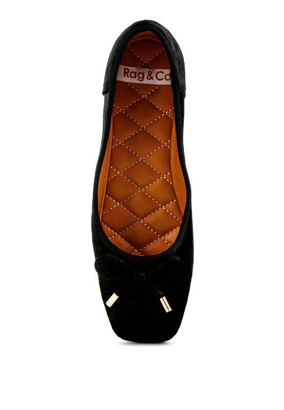 Buckrose Velvet Bow Ballerinas - Shop Style & More | Fresh Looks, Everyday Deals & Free Shipping