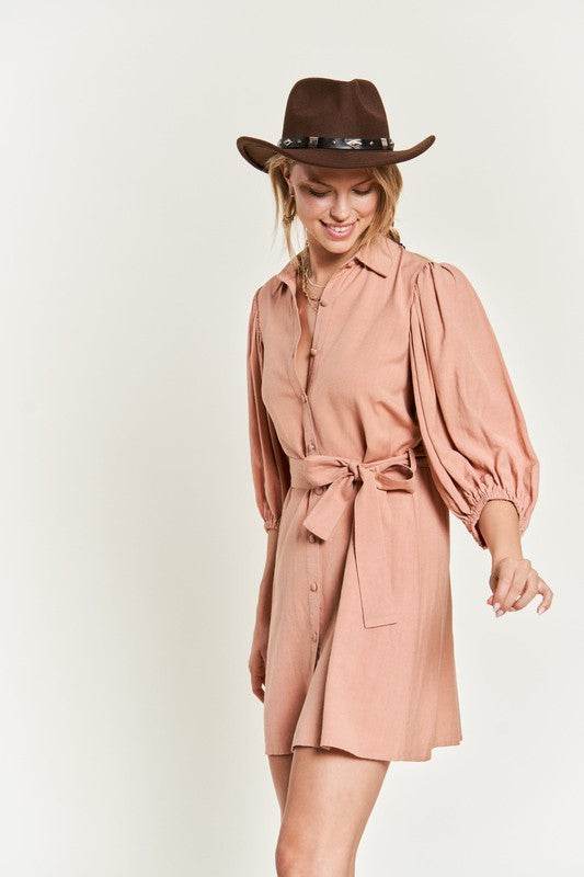 SOLID BUTTON DOWN DRESS PLUS JBJ1004P - Shop Style & More | Fresh Looks, Everyday Deals & Free Shipping