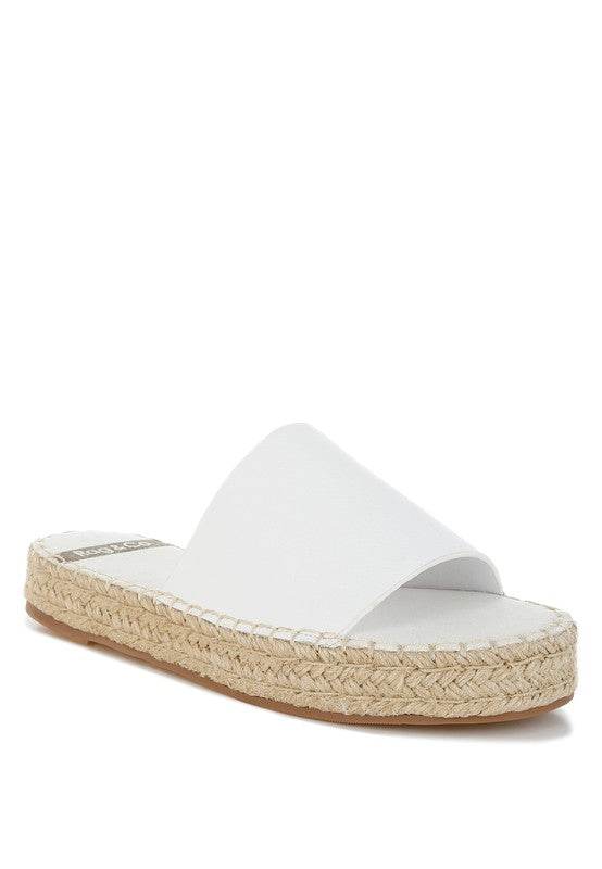 Scalar Genuine Soft Leather Espadrille Flatforms - Shop Style & More | Fresh Looks, Everyday Deals & Free Shipping